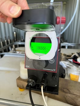 WSensor On Grundfos Chlorine Injection Pump